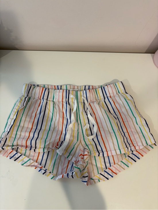 J. Crew Other - J crew Women's White Multi-Stripe Casual Drawstring Shorts